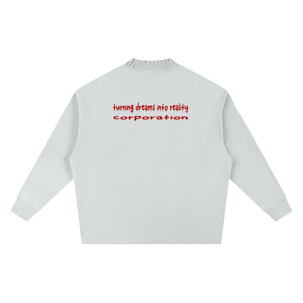 Knitted Round Neck Oversize Sweatshirt