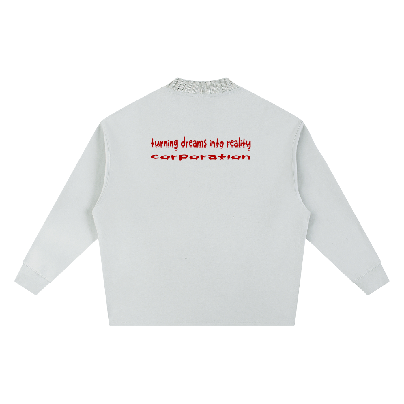 Knitted Round Neck Oversize Sweatshirt