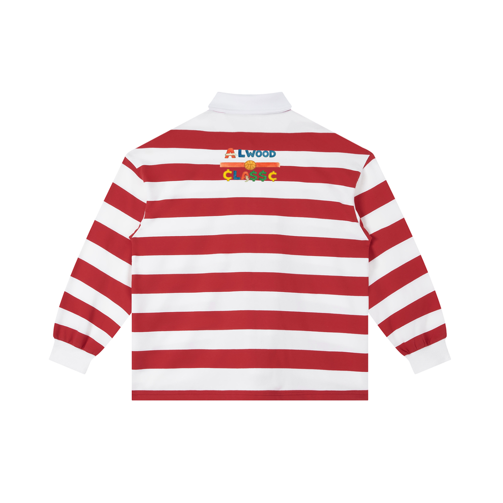 Color Block Stripe Polo Shirt