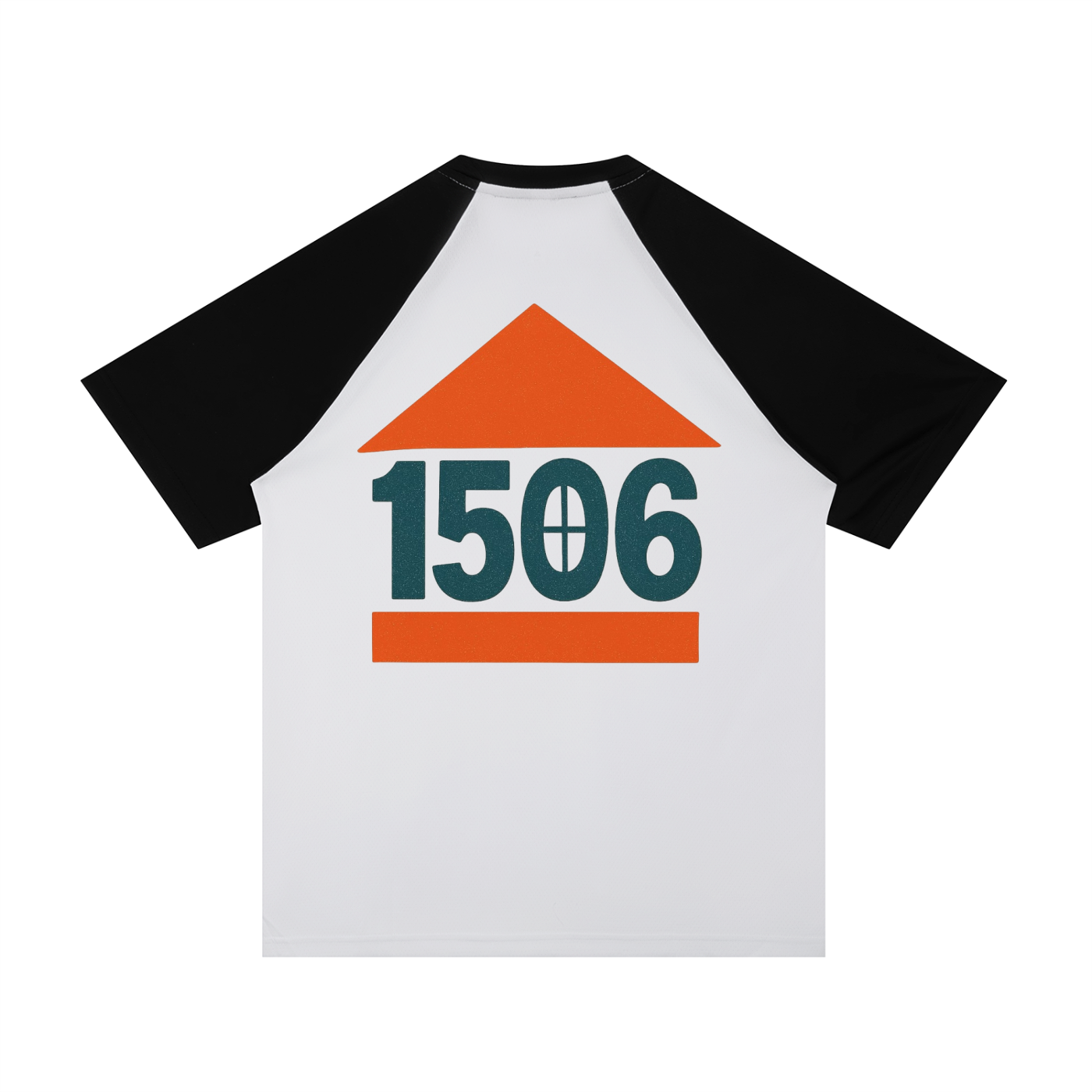 Contrast Raglan Sleeve Mesh T-Shirt