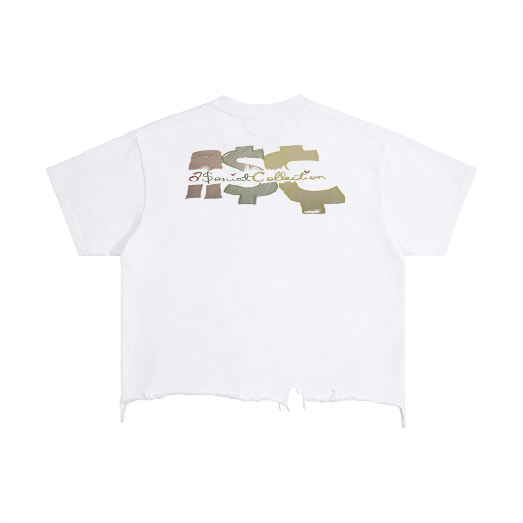 Vintage Wash Boxy Distressed Hem T-Shirt