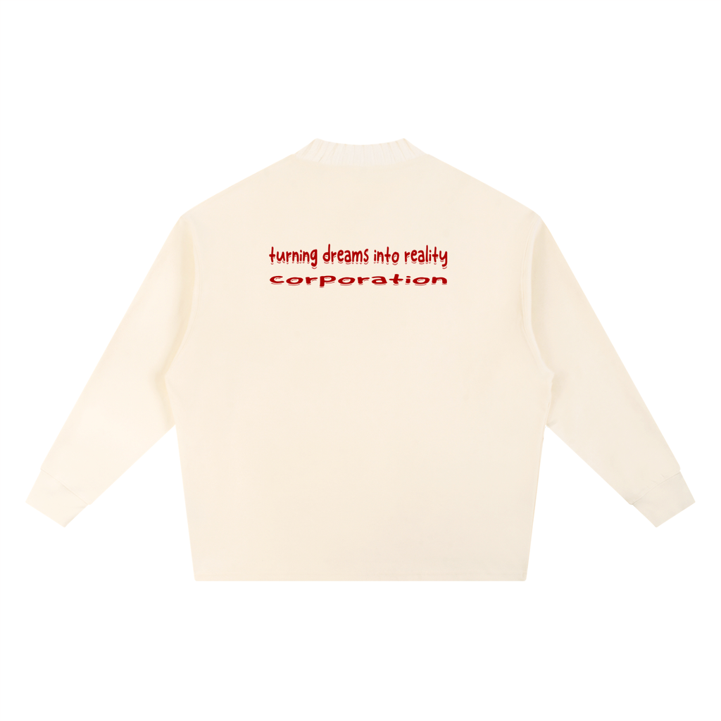 Knitted Round Neck Oversize Sweatshirt