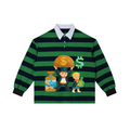 Color Block Stripe Polo Shirt