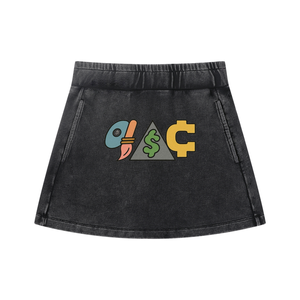 Women's Mineral Wash Mini Skirt