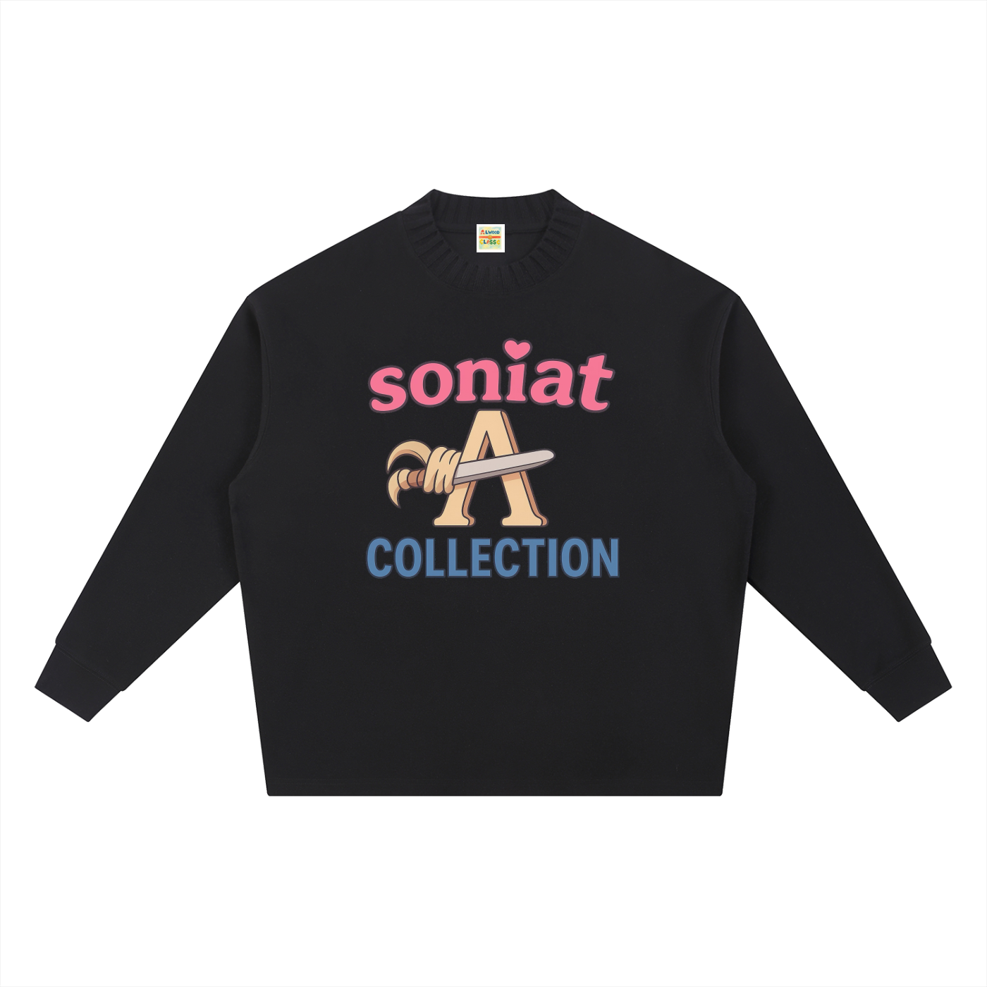 Knitted Round Neck Oversize Sweatshirt