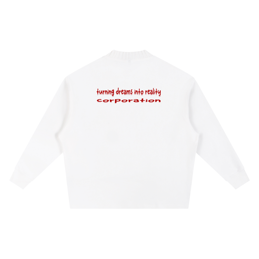 Knitted Round Neck Oversize Sweatshirt