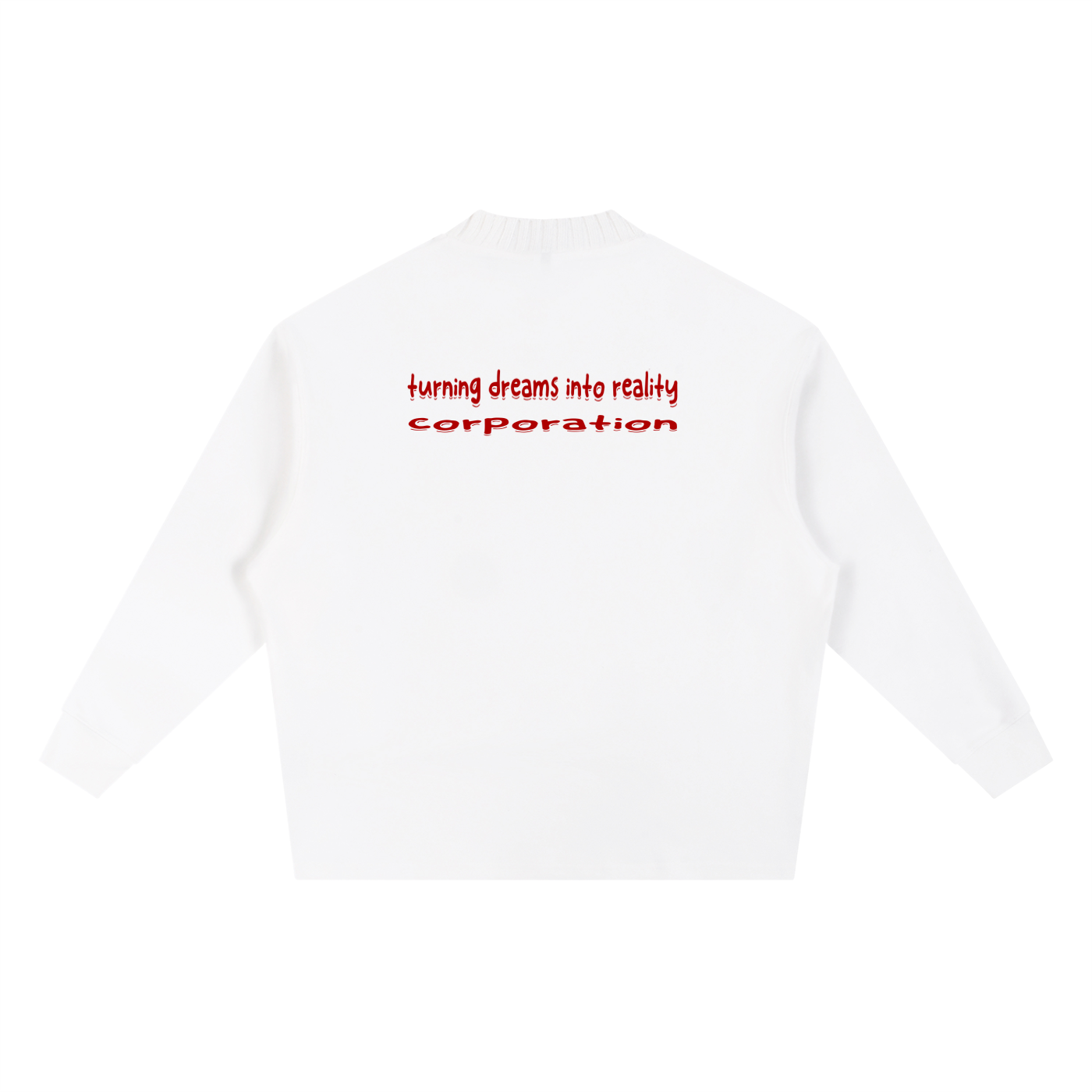 Knitted Round Neck Oversize Sweatshirt