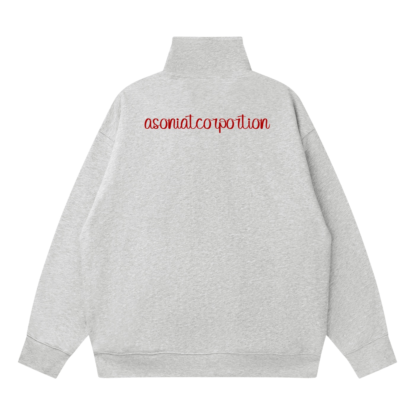 Quarter-Zip Drop Shoulder Sweatshirt
