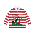 Color Block Stripe Polo Shirt